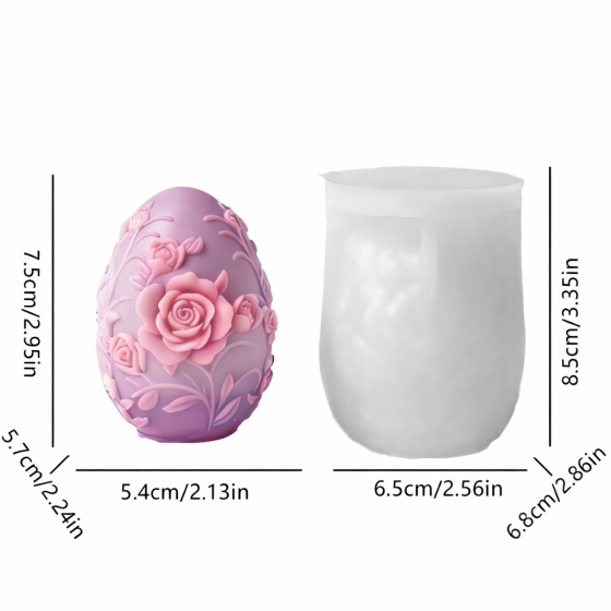 Silikonski kalup za svijeće - jaje 